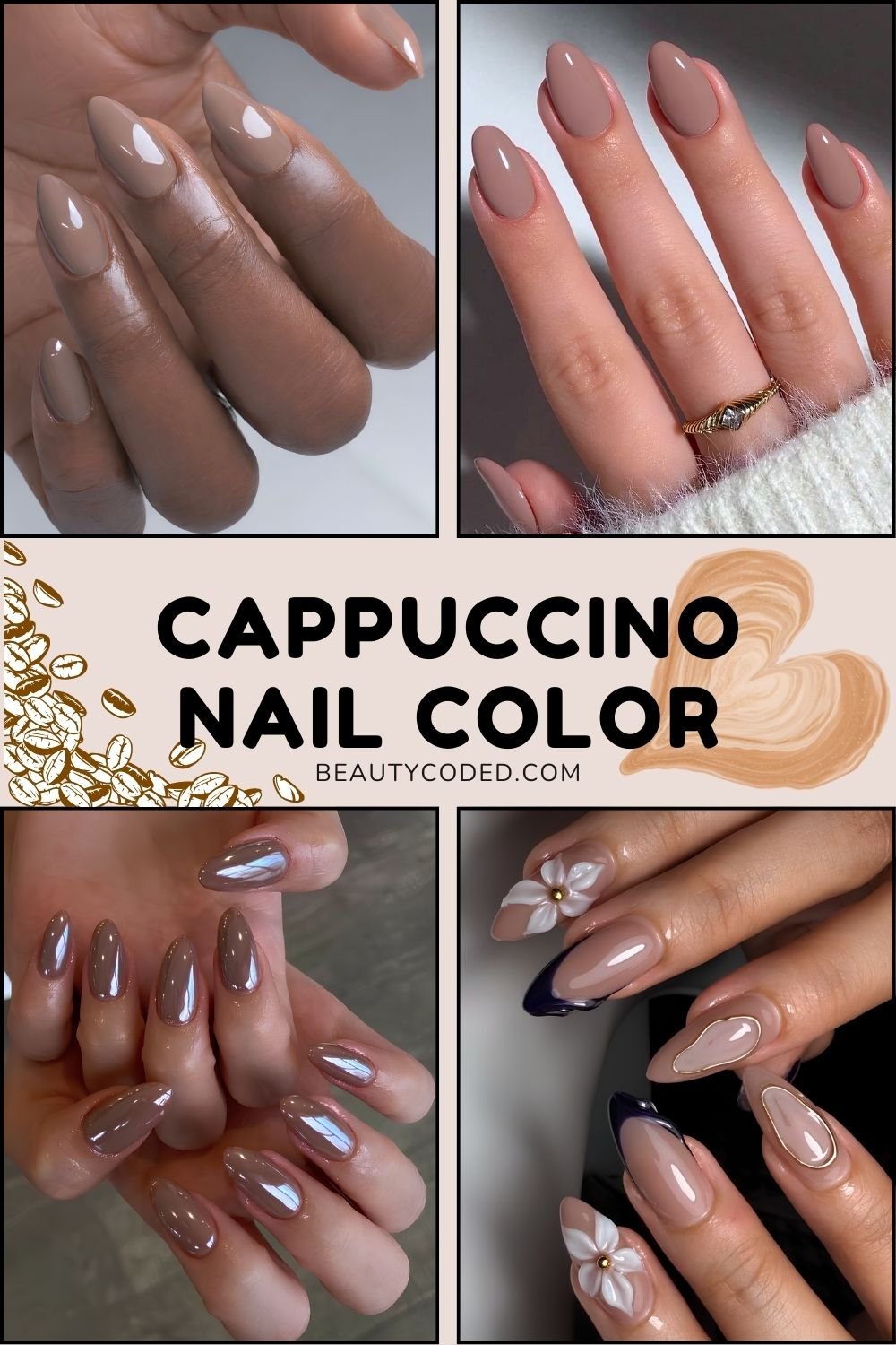 Cappuccino nails pinterest