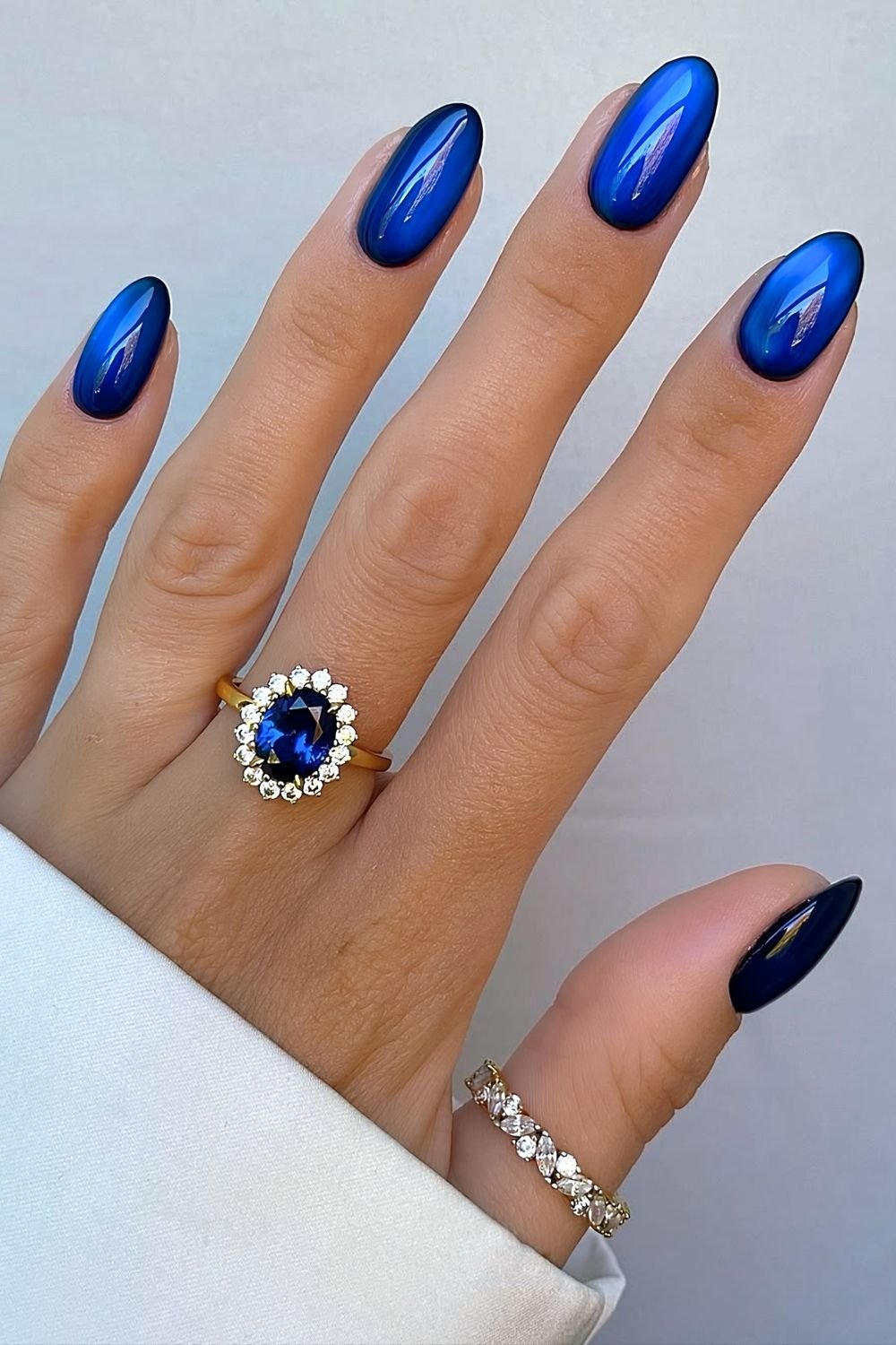 Cobalt blue glass nails