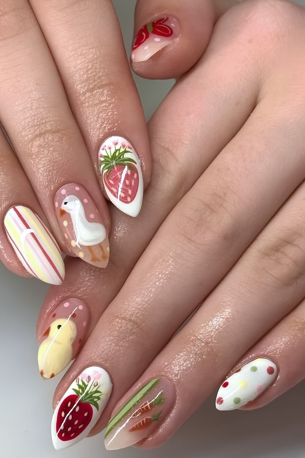 Easter picnic nails