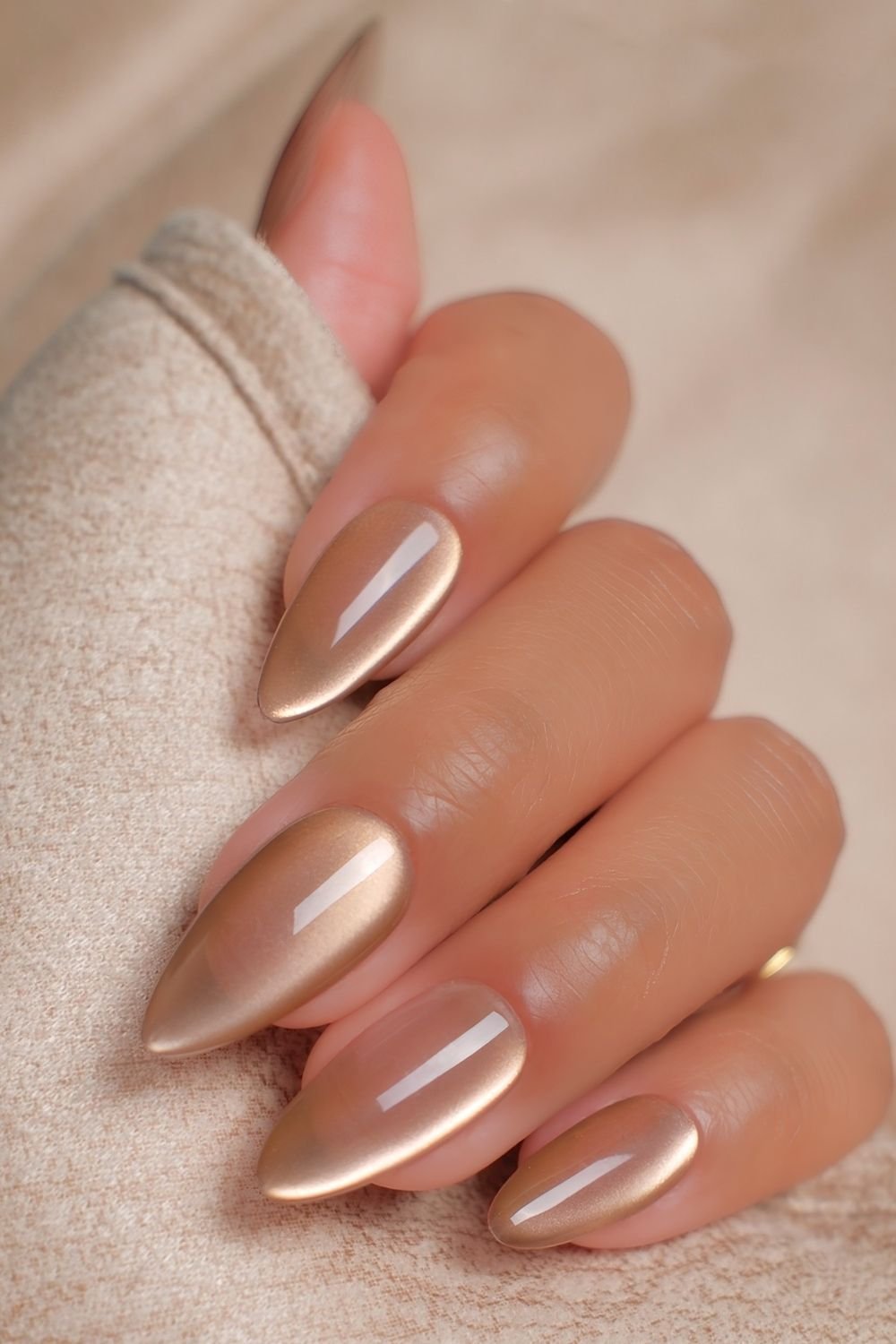 Gold glass nails