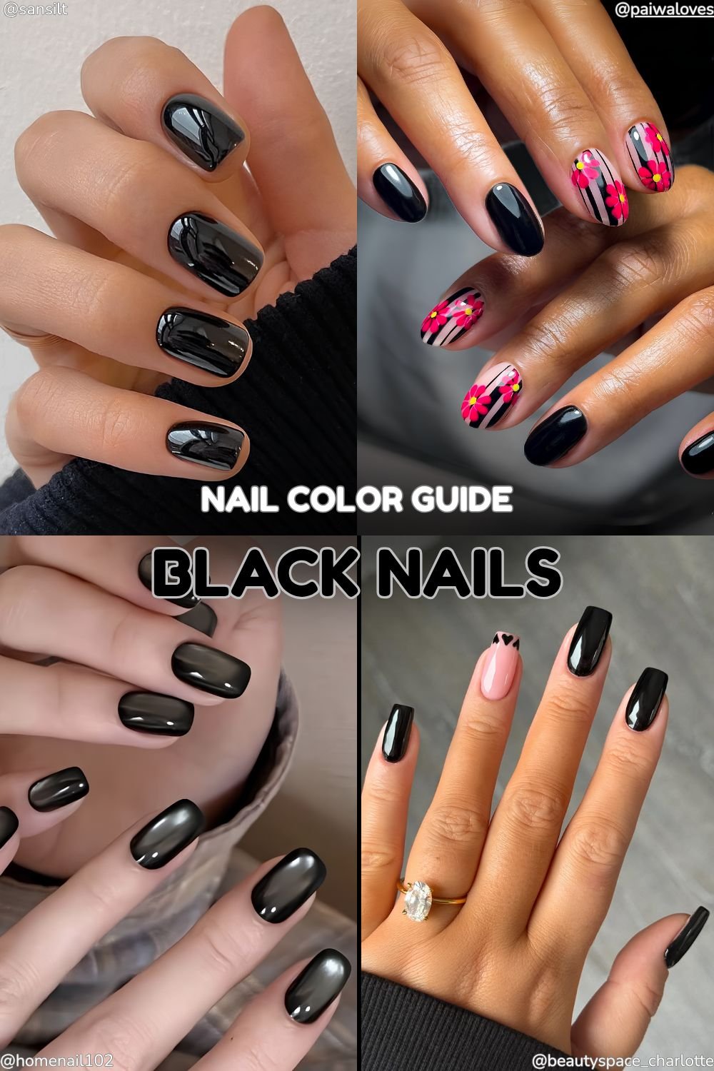 nail colors explained black nails