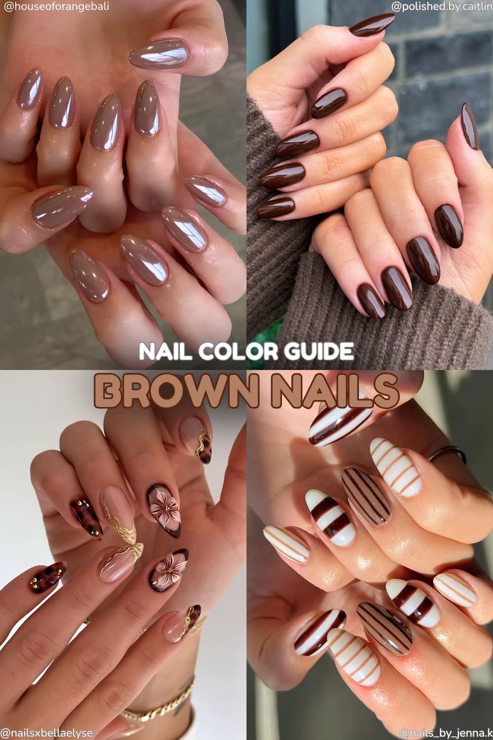 nail colors guide brown nails