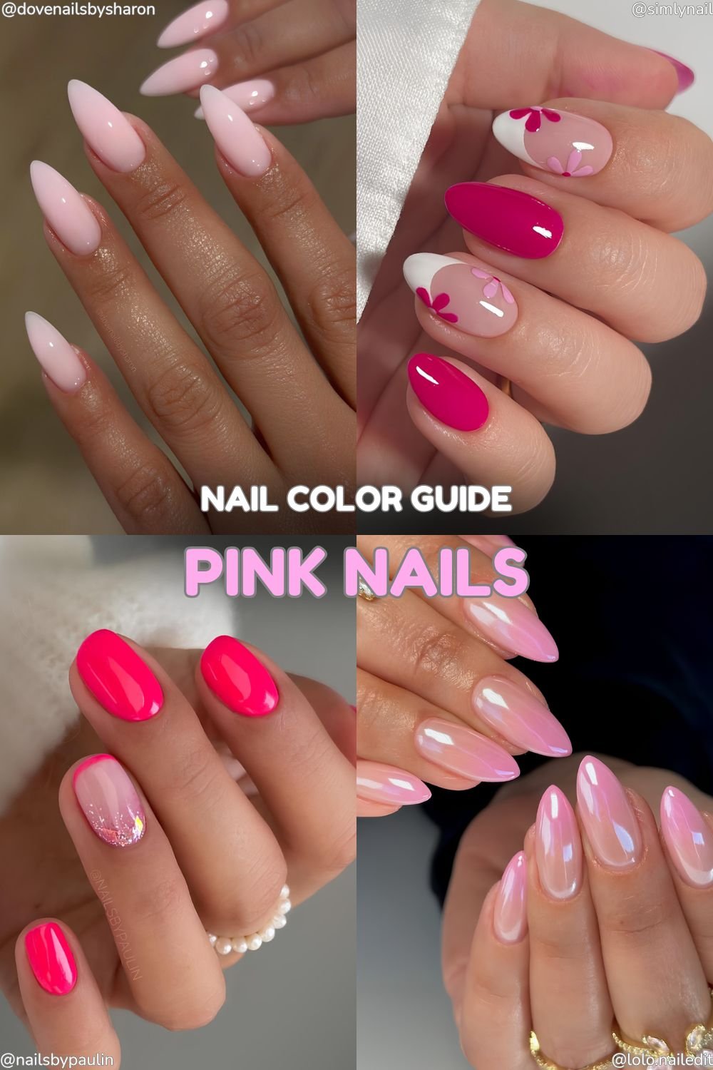 nail colors guide pink nails