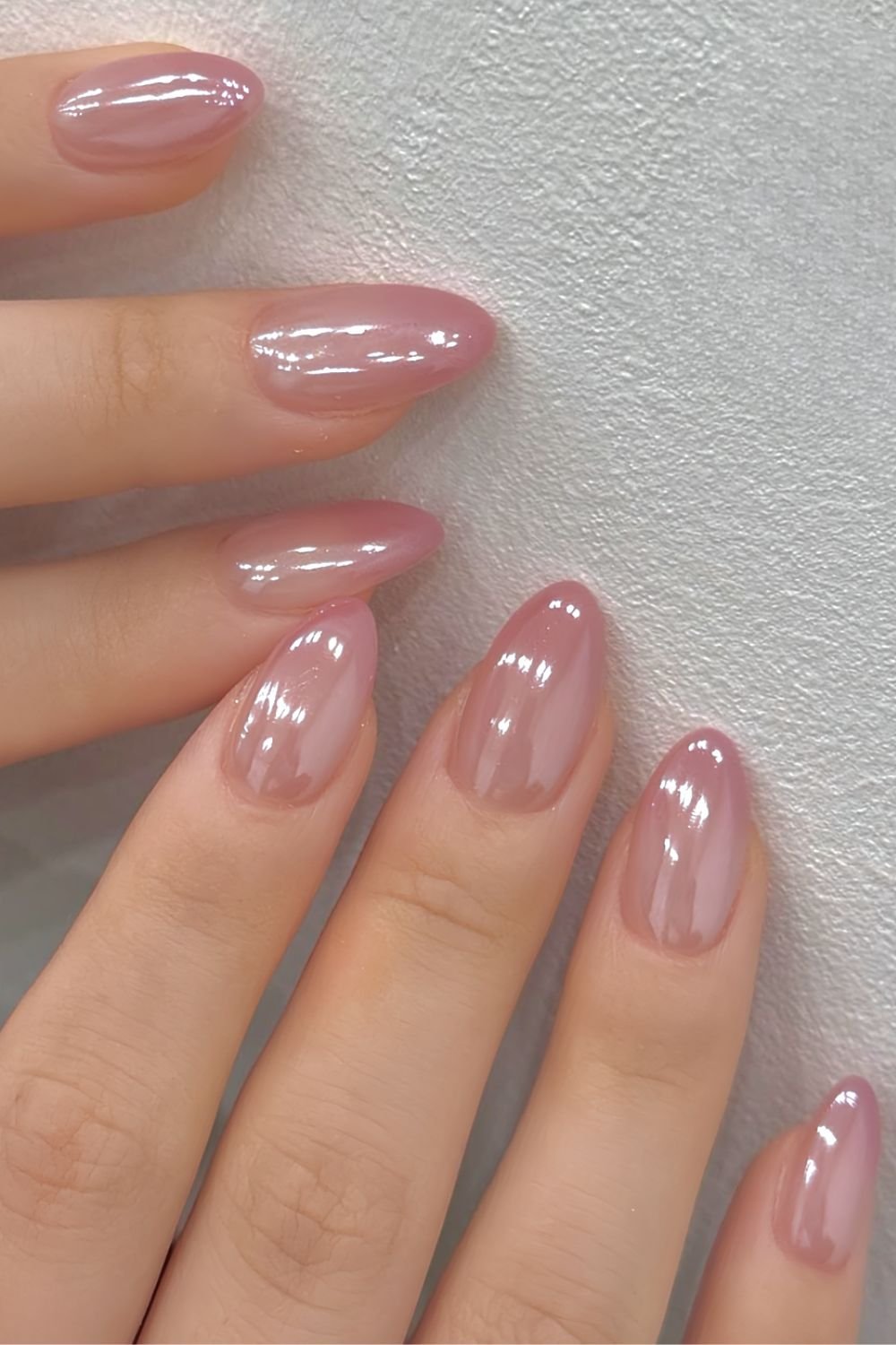 Dusty rose ombre nails