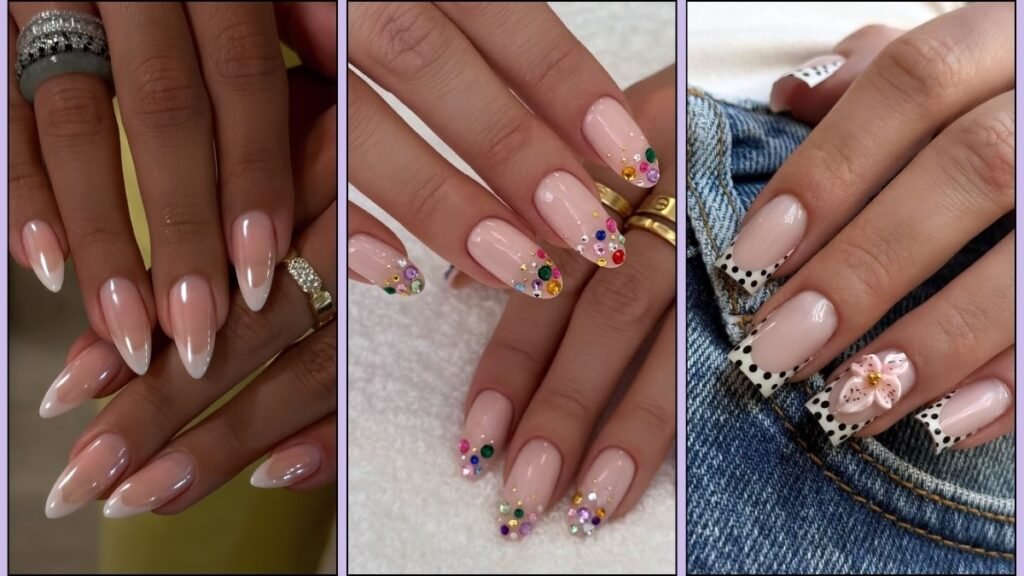 May French tip nails