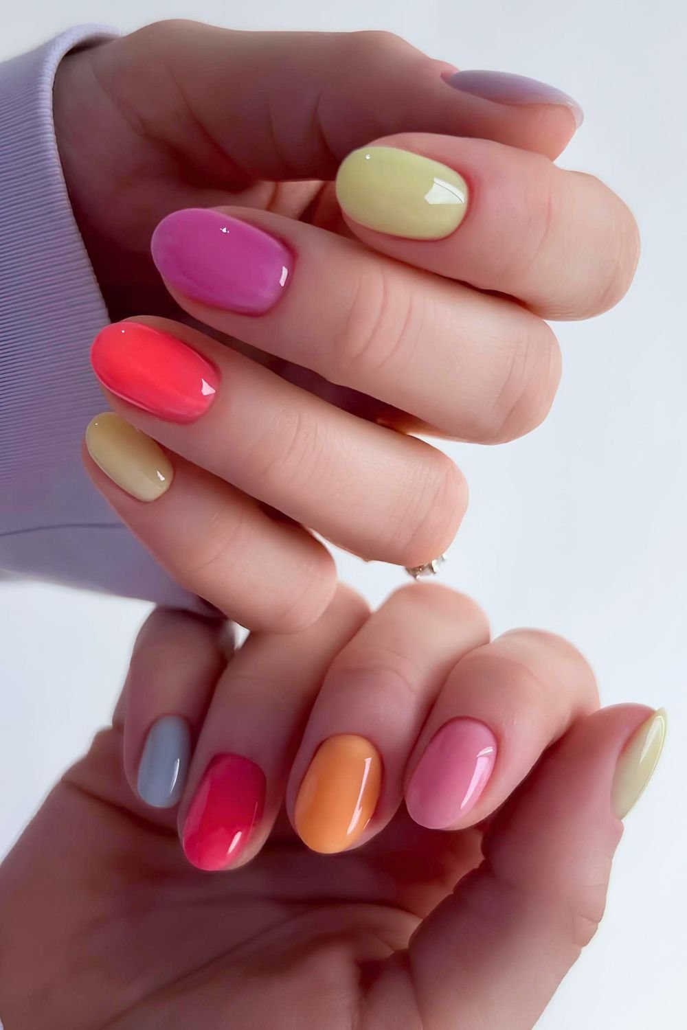 Skittle jelly nails