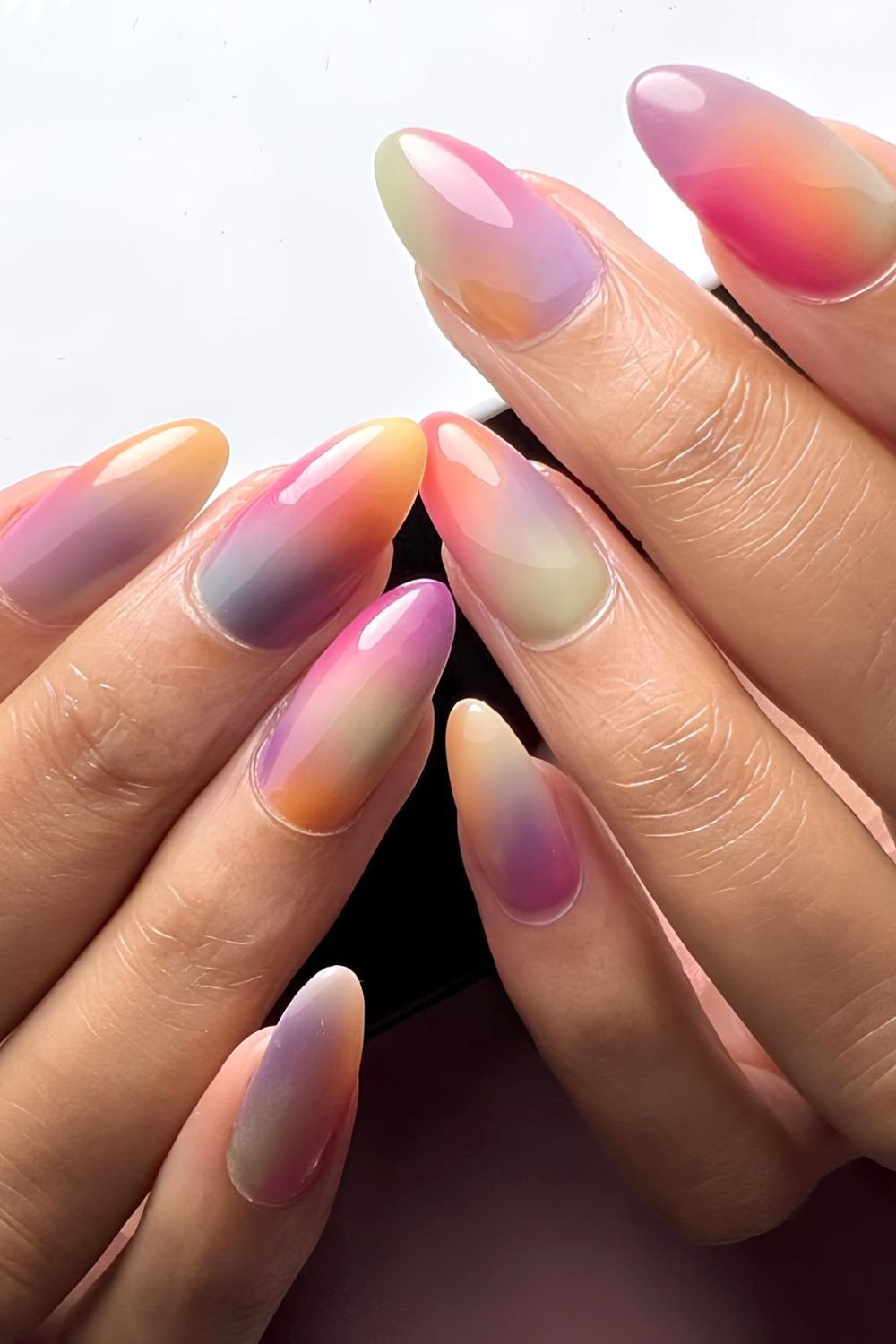 Watercolor nails