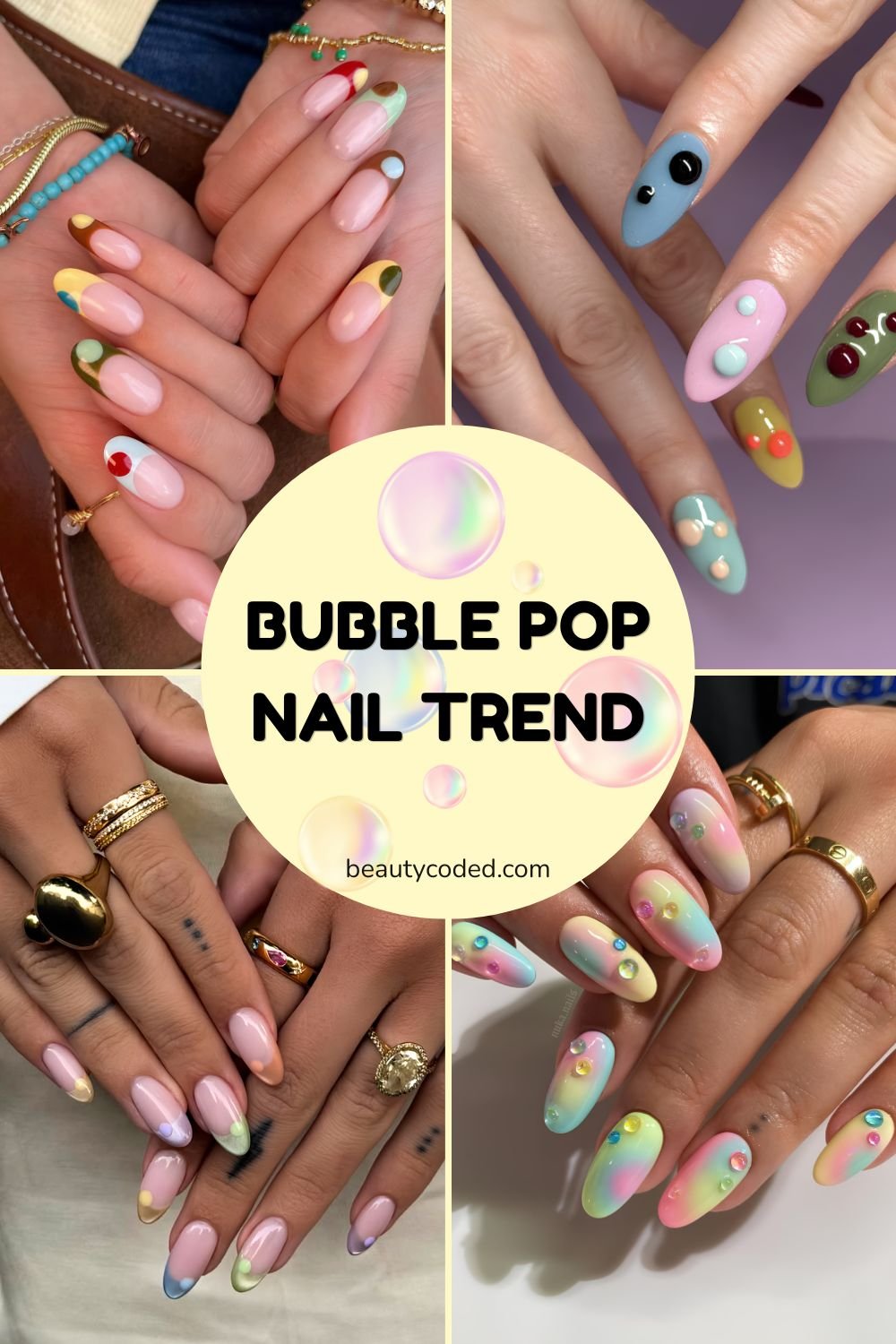 bubble popo nail trend pinterest