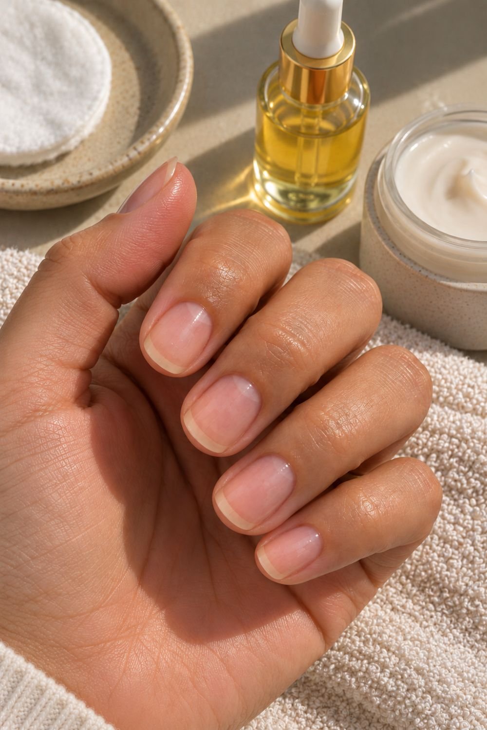 Natural nails recovered after nail glue removal